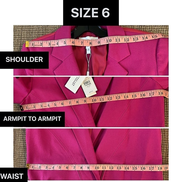 Derek Lam 10 Crosby Loa Fuchsia Pink Blazer Jacket - Picture 7 of 16
